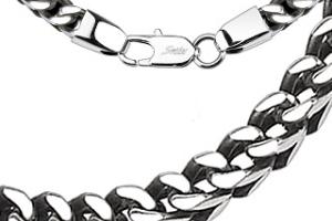 Neck Chain and Bracelet SET Stainless Steel Designer Woven Box Square Links