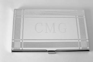 Business Card Case Custom Engraved Personalized Card Case  -Hand Engraved