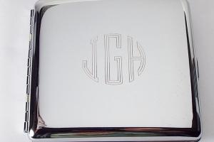 Custom Engraved Personalized High Polish Double Sided King Size Cigarette Case -Hand Engraved