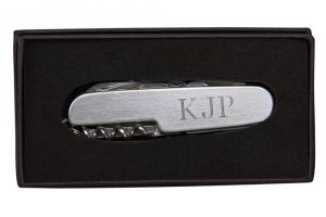 Pocket Knife Custom Engraved Personalized Multi Function Pocket Knife Stainless Steel - Hand Engraved
