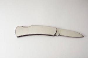 Pocket Knife Personalized Custom Engraved Stainless Steel Lock Back Pocket Knife - Hand Engraved