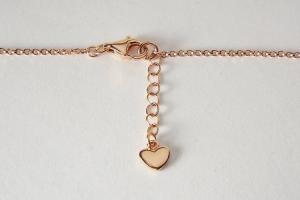 Personalized Thin Bar Rose Gold Plated Sterling Silver Name Necklace Custom Engraved - Hand Engraved
