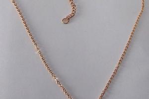 Personalized Four Leaf Clover Necklace Rose Gold Over Stainless Steel Custom Engraved - Hand Engraved