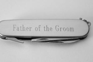 Pocket Knife and Golf Tools Custom Engraved Personalized Stainless Steel Multi Function Golf Tool  - Hand Engraved