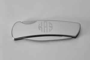 Pocket Knife Personalized Custom Engraved Stainless Steel Lock Back Pocket Knife - Hand Engraved