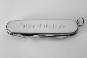 Pocket Knife and Golf Tools Custom Engraved Personalized Stainless Steel Multi Function Golf Tool  - Hand Engraved