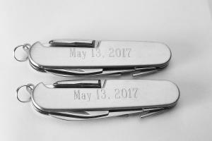 Pocket Knife Custom Engraved Personalized Multi Function Pocket Knife Stainless Steel - Hand Engraved