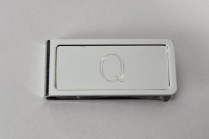 Custom Engraved Money Clip Personalized Chrome Plated - Hand Engraved