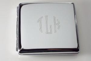 Custom Engraved Personalized High Polish Double Sided King Size Cigarette Case -Hand Engraved