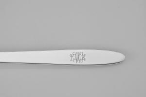 Custom Engraved Personalized Baby Feeding Spoon Silver Plated - Hand Engraved