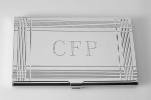 Business Card Case Custom Engraved Personalized Card Case -Hand Engraved