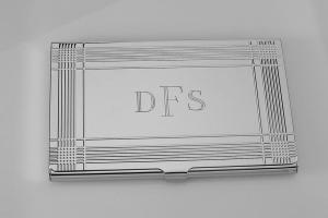 Business Card Case Custom Engraved Personalized Card Case  -Hand Engraved