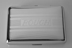 Custom Engraved Cigarette or Business Card Case Personalized Double Sided Linear Design Kings Cigarette Holder -Hand Engraved