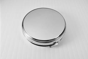 Custom Engraved Compact Mirror Personalized Non Tarnish Nickel Plated Flat Purse Mirror - Hand Engraved