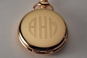 Personalized Pocket Watch Custom Engraved Rose Gold Color Quartz Pocket Watch with White Dial - Hand Engraved