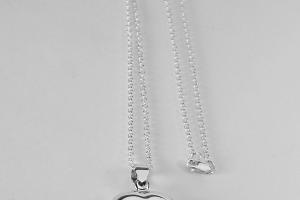 Custom Engraved Locket Personalized Sterling Silver Heart Locket 3/4 Inch - Hand Engraved