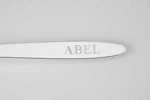 Custom Engraved Personalized Baby Feeding Spoon Silver Plated - Hand Engraved