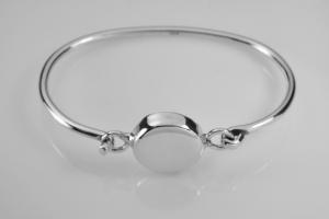 Monogram Jewelry Personalized Custom Engraved Sterling Silver Initial or Monogram Bracelet - Hand Engraved