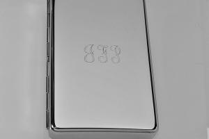 Custom Engraved Personalized Cigarette Case High Polish Double Sided 100s Size -Hand Engraved