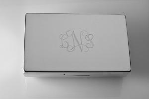 Engraved Double Lipstick Case Personalized Custom with Inside Mirror - Hand Engraved