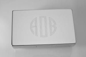 Engraved Double Lipstick Case Personalized Custom with Inside Mirror - Hand Engraved