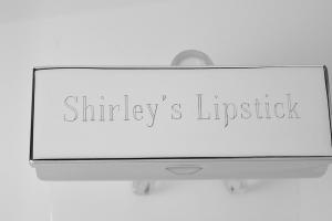 Engraved Lipstick Case Custom Personalized Nickel Plated Single Lipstick Case with Mirror - Hand Engraved