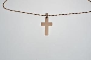 Personalized Engraved Rose Gold Plated Stainless Steel on 19 Inch Bead Chain - Custom Hand Engraved