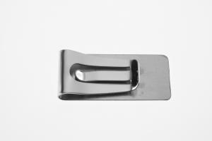 Custom Engraved Silver Money Clip Personalized High Polish Silver Plated - Hand Engraved