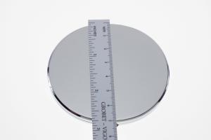 Custom Engraved Flat Compact Mirror Personalized Silver Plated Super Slim Purse Mirror - Hand Engraved
