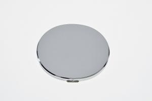 Custom Engraved Flat Compact Mirror Personalized Silver Plated Super Slim Purse Mirror - Hand Engraved