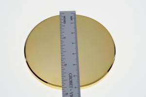 Custom Engraved Flat Compact Mirror Personalized Gold Plated Super Slim Purse Mirror - Hand Engraved