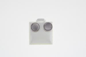 Custom Engraved Monogram Earrings Sterling Silver Personalized Petite Round Disc Post Earrings - Hand Engraved