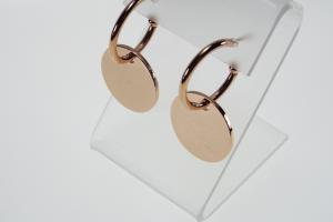 Monogram Earrings 3 Pair in One Engraved Rose Gold Plated Stainless Steel Personalized Earrings - Hand Engraved