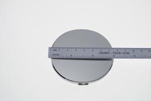 Custom Engraved Flat Compact Mirror Personalized Silver Plated Super Slim Purse Mirror - Hand Engraved