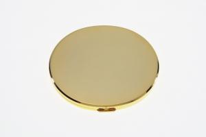 Custom Engraved Flat Compact Mirror Personalized Gold Plated Super Slim Purse Mirror - Hand Engraved