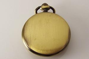 Custom Engraved Pocket Watch Vintage Look Bronze Color Mechanical Wind Up Skeleton Dial  - Hand Engraved