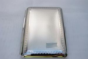 Custom Engraved Business Card Case or Kings Cigarette Case Double Sided -Hand Engraved