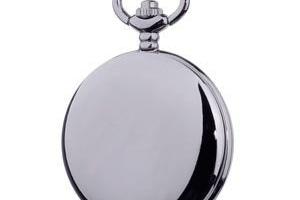 Pocket Watch Custom Engraved Personalized Gloss Black Mechanical Wind Up Watch with Skeleton Dial - Hand Engraved