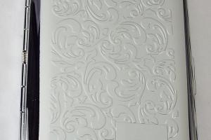 Custom Engraved Business Card Case Paisley Design Business Card or Single Sided Cigarette Case -Hand Engraved