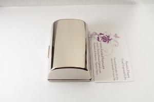 Engraved Double Lipstick Case Personalized Custom with Inside Mirror - Hand Engraved