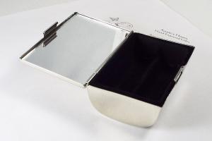 Engraved Double Lipstick Case Personalized Custom with Inside Mirror - Hand Engraved