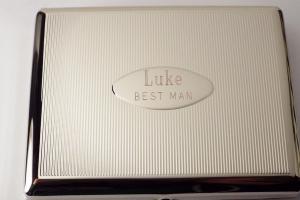 Engraved Cigarette Case Double Sided 100s Personalized Custom Case -Hand Engraved