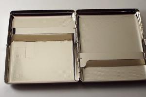 Custom Engraved Cigarette Case Personalized Double Sided 100s Textured Design Case -Hand Engraved