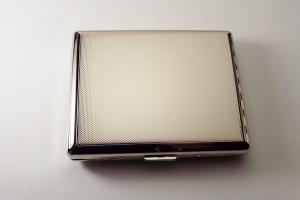 Custom Engraved Cigarette Case Personalized Double Sided 100s Textured Design Case  -Hand Engraved