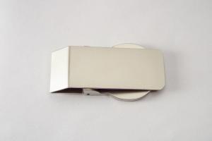 Engraved Money Clip Custom Engraved Personalized Round Hinged Money Clip Matte Finish -Hand Engraved