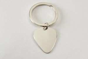 Custom Engraved Personalized High Polish Guitar Pick Key chain - Hand Engraved
