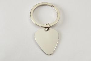 Custom Engraved Personalized High Polish Guitar Pick Key chain  - Hand Engraved