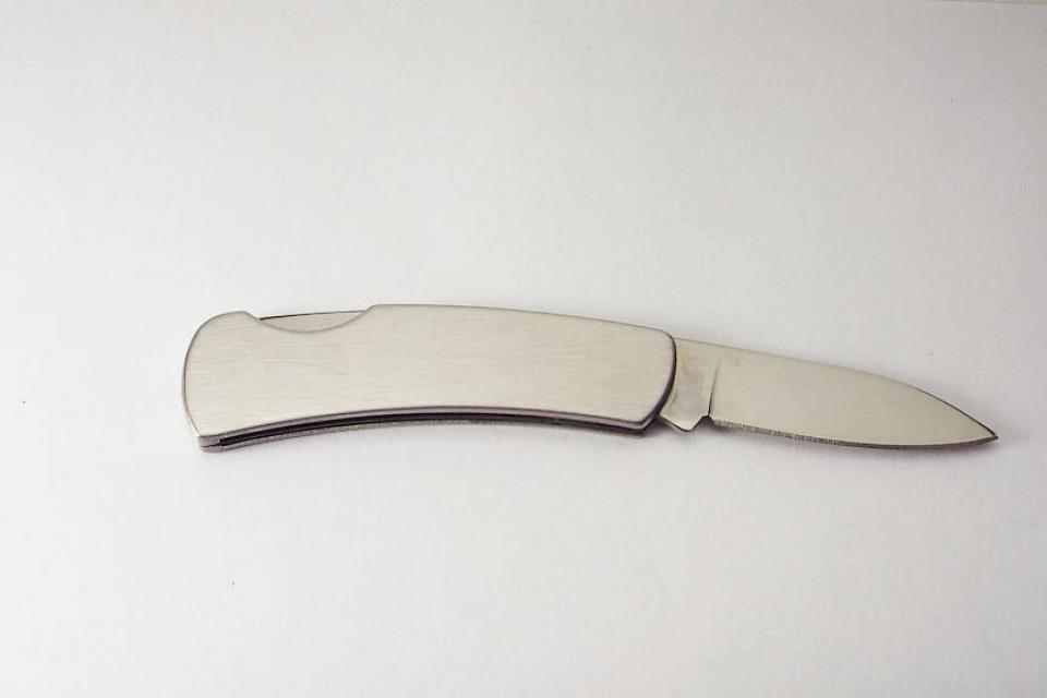 Pocket Knife Personalized Custom Engraved Stainless Steel Lock Back Pocket Knife - Hand Engraved