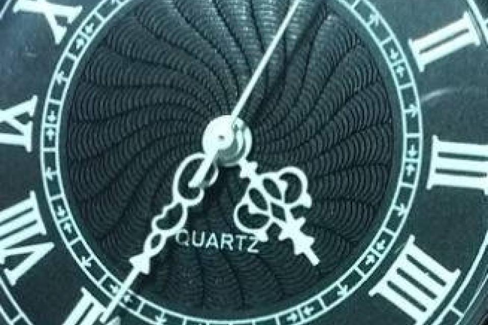 Personalized Pocket Watch Black Crest Cover Custom Engraved Quartz Battery Operated - Hand Engraved