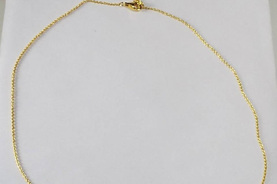 Personalized Thin Bar 14K Gold Plated Sterling Silver Name Necklace Custom Engraved - Hand Engraved